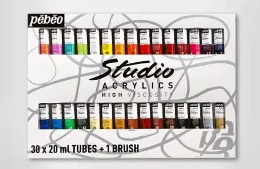 Набор акрила Pebeo "Studio Acrylics" 30 цв*20 мл