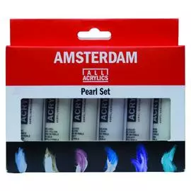 Набор акрила Talens "Amsterdam" Standart 6 цв* 20 мл, перламутровые цвета