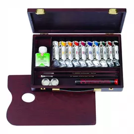 Набор акрила Talens "Rembrandt" 10 цв*40 мл в деревянном ящике