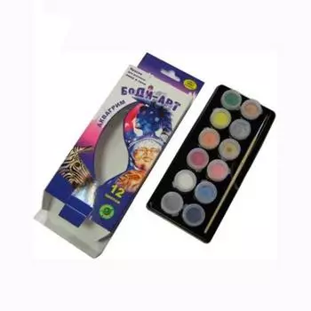 Набор "Аквагрим" 12 цв по 3 мл