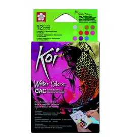 Набор акварельных красок Sakura "Koi Creative Art Colours" 12 цвета в пластиковой коробке