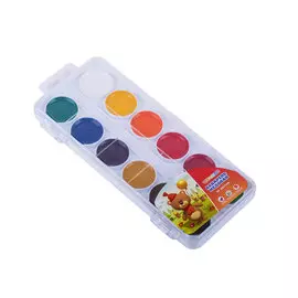 Набор акварели "Цветик" 12 цв в пластик уп с петлей