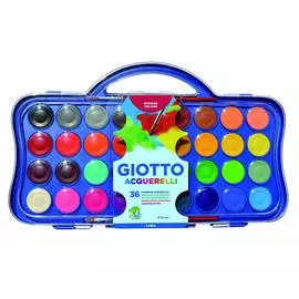 Набор акварели Fila "Giotto" 36 цв + кисть в пластиковом пенале