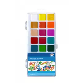Набор акварели Гамма "Классическая" медовая, 24 цвета, без кисти, европодвес, пластик