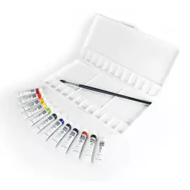 Набор акварели ShinHanart "Professional Sketchers" 12 цв* 7,5 мл, палитра, кисть в пластик.