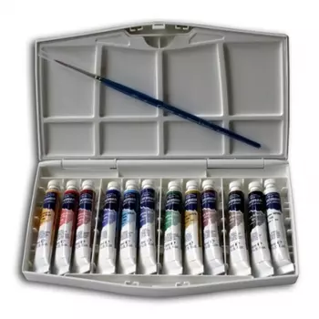 Набор акварели Winsor&amp;Newton "Cotman" Рисование Плюс 12 тюб*8 мл + кисть в пласт кор