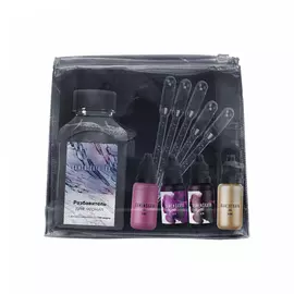 Набор алкогольных чернил Kamenskaya Ink №1, чернила 4 цв по 15 мл, разбавитель 300 мл, 5 пипеток