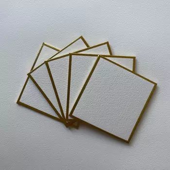 Набор бумаги для акварели Potentate 10х10 см 300 г 100% хлопок, среднее зерно , 5 листов