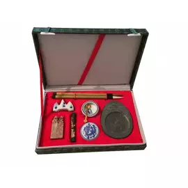 Набор для каллиграфии 11 предметов (кисти, сухая тушь, аксессуары)