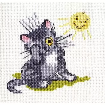 Набор для вышивания Klart "Котенок и солнышко"