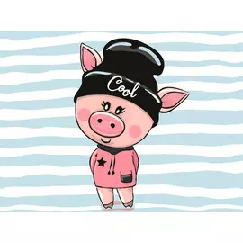 Набор для живописи по номерам, на картоне ФРЕЯ 30х40 см "Будь в тренде"