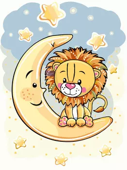 ?Набор для живописи по номерам, на картоне ФРЕЯ 30х40 см "В ях у луны"