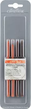 Набор художественных стержней Cretacolor 4 шт (2хСангина, Сепия сухая светлая, Сепия сухая темная),