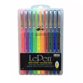 Набор капиллярнных ручек Marvy "LePen Primary Sett" 10 шт, 0,3 мм в пенале