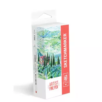 Набор капиллярных ручек SKETCHMARKER Artist fine pen 60цв