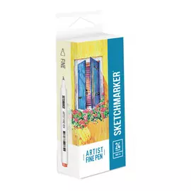 Набор капиллярных ручек SKETCHMARKER Artist fine pen Basic 1 24цв