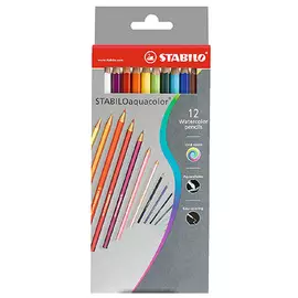 Набор карандашей акварельных Stabilo "Аquacolor" 12 цв в картоне