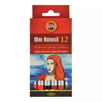 Набор карандашей акварельных восковых Koh-I-Noor 12 цветов в картоне