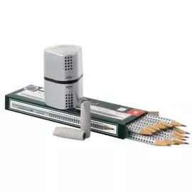 Набор карандашей чернографитных Faber-castell "GRIP 2001" 12 шт(НВ) +ластик-колпачок(2шт)+ точилка