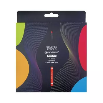 Набор карандашей цветных ACMELIAE "Blackwood Artmate" 24 цв, в картонном футляре