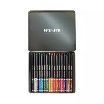 Набор карандашей цветных ACMELIAE "Blackwood Artmate" 24 цв, в металлическом футляре