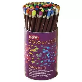 Набор карандашей цветных Derwent "Coloursoft" 72 шт тубус