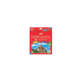 Набор карандашей цветных Faber-castell Eco "Замок" 48 цв + точилка в картоне