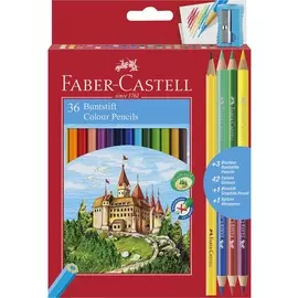 Набор карандашей цветных Faber-castell "Замок" 36 цв+ 3 двухцв. кар.+ точилка, в картоне