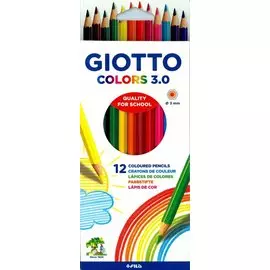 Набор карандашей цветных Fila Glotto "Colors" 12 цв в картоне