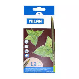 Набор карандашей цветных Milan "Big Lead" 12 цв в картонной упаковке