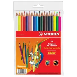 ?Набор карандашей цветных Stabilo 15+3 цв