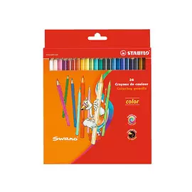Набор карандашей цветных Stabilo "Swano Color" 24 цв
