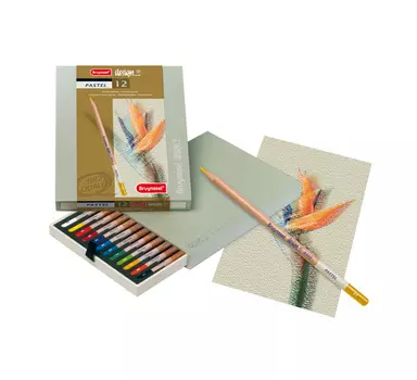 Набор карандашей пастельных Bruynzeel "Design" 12 цв