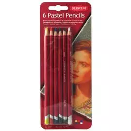 Набор карандашей пастельных Derwent "Pastel Pencils" 6 шт в блистере