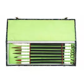 Набор кистей для каллиграфии 7 шт волос смешанный, ручка бамбуковая