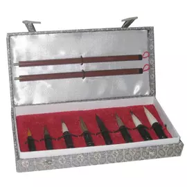 Набор кистей для каллиграфии разборных (2 держателя, 8 кистей) в подарочной упаковке