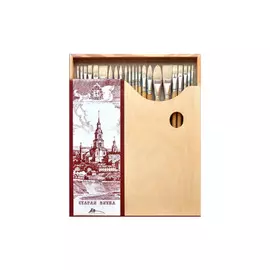 Набор кистей Щетина Художественные материалы "Старая Вятка" 23 шт