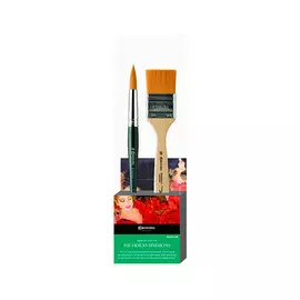 Набор кистей Синтетика Escoda "Nicholas Simmons-2" 2 шт Barroco "1410" №16 + "2336" №18