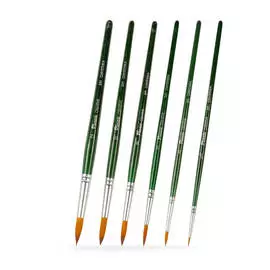 Набор кистей синтетика Pinax "CREATIVE" круглые 6 шт