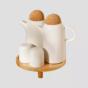 Набор KK/home для специй и соусов на подставке 16х18,5см,(соус.340мл, д/спец 60мл)