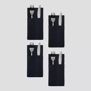 Набор конвертов для приборов KK/home 4 шт, 22х10см, 100%лён