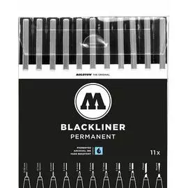 Набор линеров MOLOTOW Blackliner 11шт