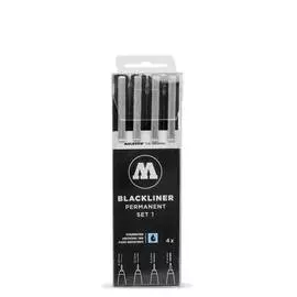 Набор линеров MOLOTOW Blackliner 4 шт Set 1