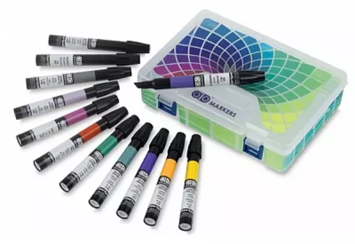 Набор маркеров Chartpak 12 шт. основные цвета, plastic box