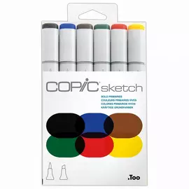 Набор маркеров Copic "Sketch" Bold Primiries 6 цветов