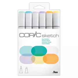 Набор маркеров Copic "Sketch" Pale Pastels 6 цветов