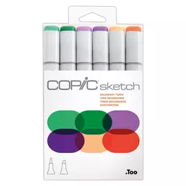 Набор маркеров Copic "Sketch" Secondary tones 6 цветов