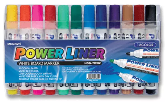 Набор маркеров для досок Mungyo 12 цветов картонной коробке