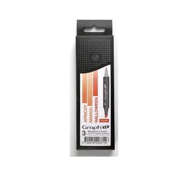 Набор маркеров GRAPH'IT "Vitamin" 3 шт, оттенки оранжевого