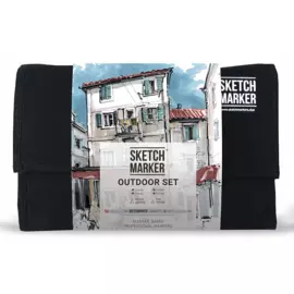 Набор маркеров Sketchmarker 24 Outdoor Set- Плэнер (24 маркеров+сумка органайзер)